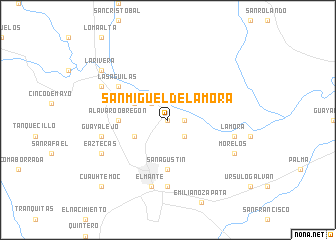 map of San Miguel de la Mora