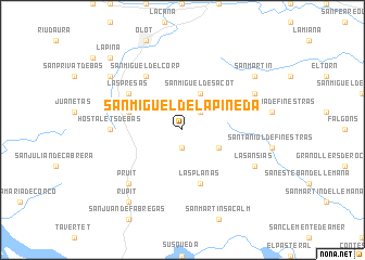 map of San Miguel de la Pineda