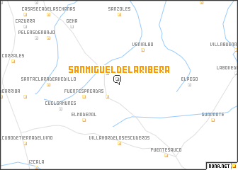 map of San Miguel de la Ribera