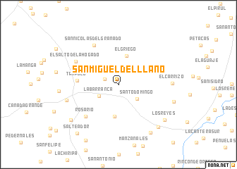 map of San Miguel del Llano