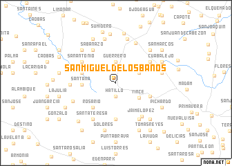 map of San Miguel de los Baños