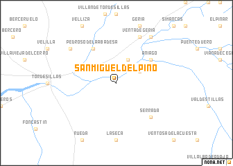 map of San Miguel del Pino