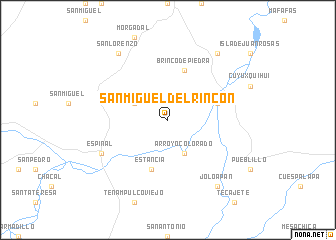 map of San Miguel del Rincón