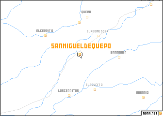 map of San Miguel de Quepo