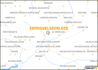 map of San Miguel de Valero