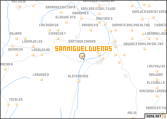 map of San Miguel Dueñas