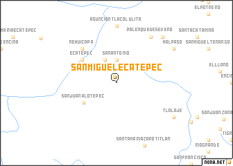 map of San Miguel Ecatepec