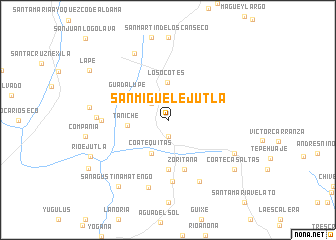 map of San Miguel Ejutla