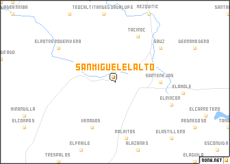 map of San Miguel el Alto