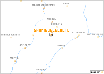 map of San Miguel El Alto