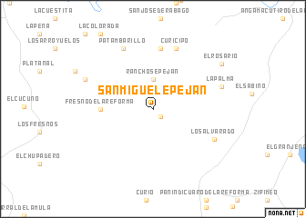 map of San Miguel Epeján