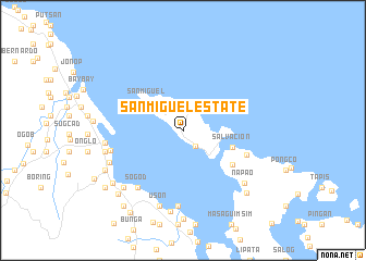 map of San Miguel Estate