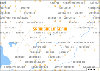 map of San Miguel Ingenio