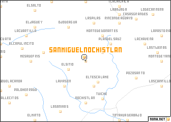 map of San Miguel Nochistlán