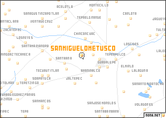 map of San Miguel Ometusco