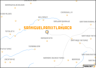 map of San Miguel Panixtlahuaca