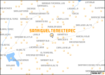 map of San Miguel Tenextepec