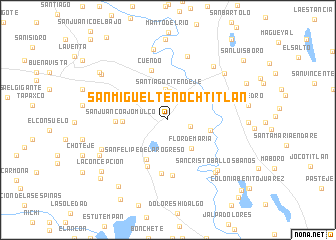 map of San Miguel Tenochtitlán