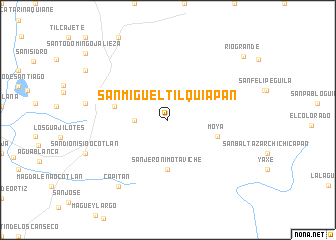 map of San Miguel Tilquiapan