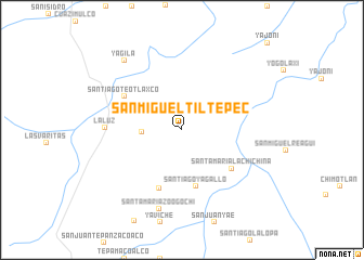map of San Miguel Tiltepec