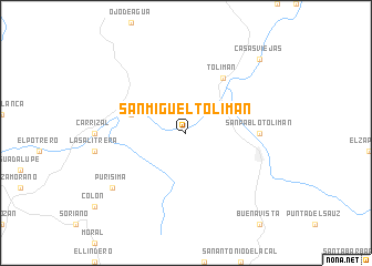 map of San Miguel Tolimán
