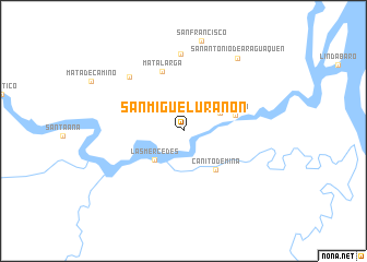 map of San Miguel Urañón