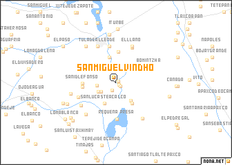 map of San Miguel Vindho