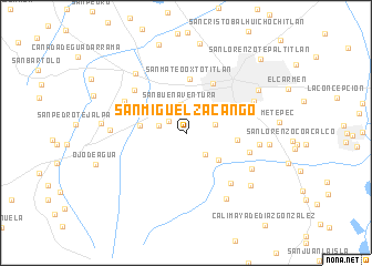 map of San Miguel Zacango