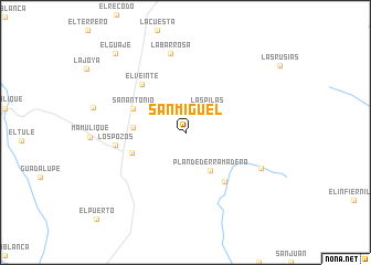 map of San Miguel