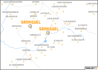 map of San Miguel