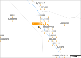 map of San Miguel