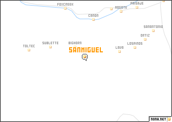 map of San Miguel