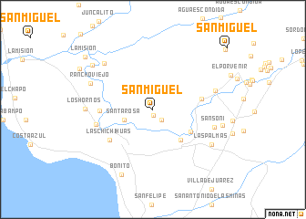 map of San Miguel