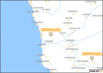 map of San Miguel