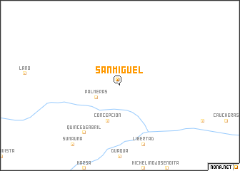 map of San Miguel