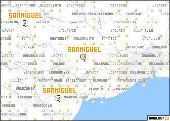 map of San Miguel
