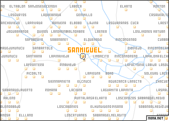 map of San Miguel