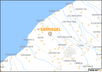 map of San Miguel