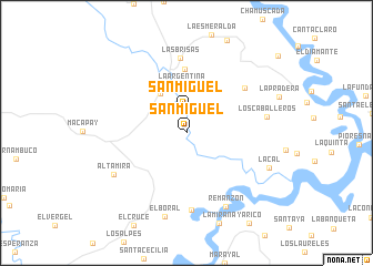 map of San Miguel