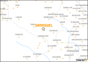 map of San Miguel