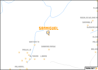 map of San Miguel