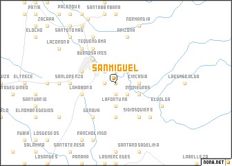 map of San Miguel