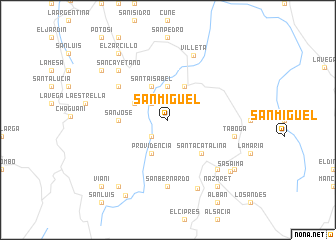 map of San Miguel