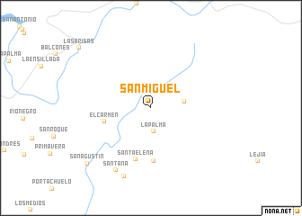 map of San Miguel