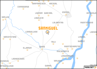 map of San Miguel