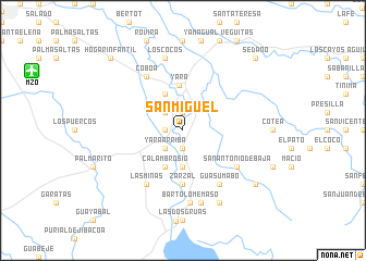 map of San Miguel