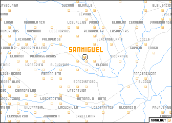 map of San Miguel