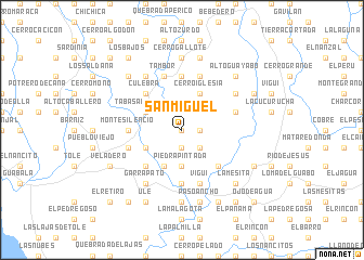 map of San Miguel