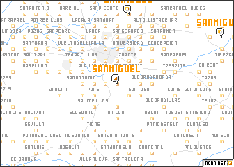 map of San Miguel