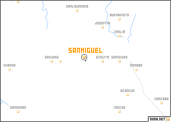 map of San Miguel